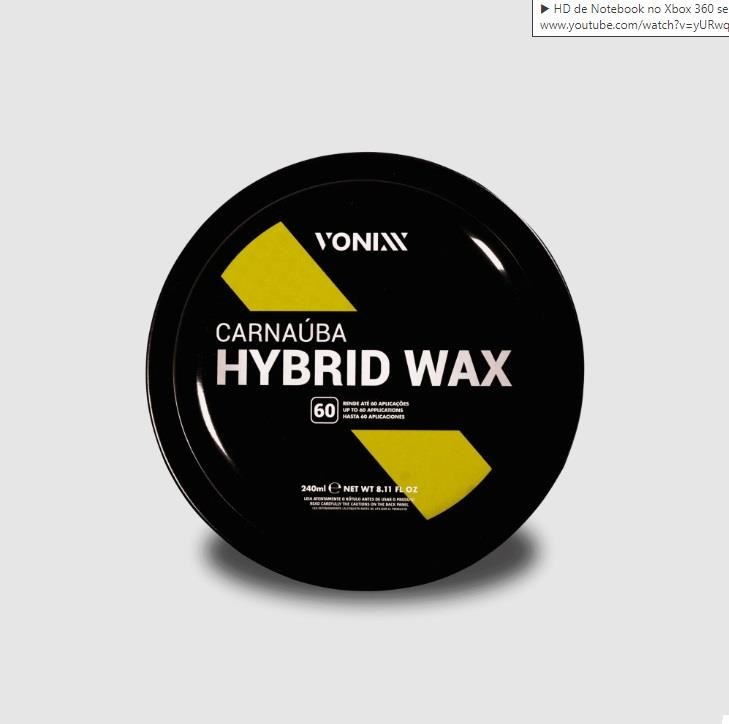 HYBRID WAX CARNAUBA PASTA 240ML - VONIXX - UN