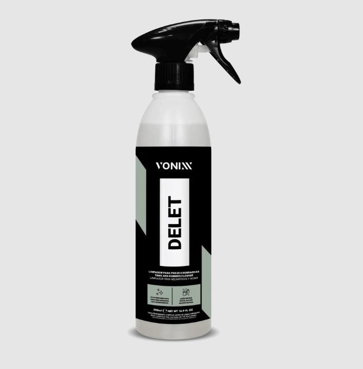 DELET LIMPADOR DE PNEUS E BORRACHAS 500ML - VONIXX - UN