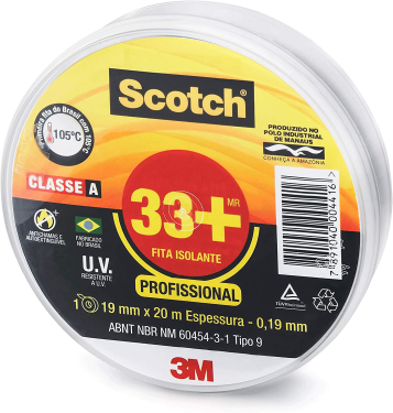 FITA ISOLANTE 19MM X 20M SCOTCH 33+ 3M - UN