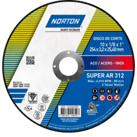 DISCO DE CORTE AR312 10"(254X3X25)SUPER - UN